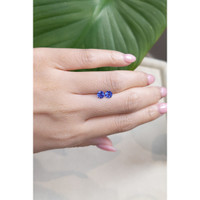 1.14&nbsp;Ct.Tw.Total Carat Weight Blue Sapphire Pair from Ceylon (Sri Lanka) Life Style