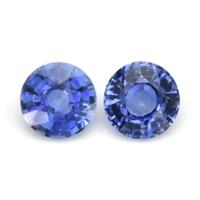1.28&nbsp;Ct.Tw.Total Carat Weight Blue Sapphire Pair from Ceylon (Sri Lanka) Video