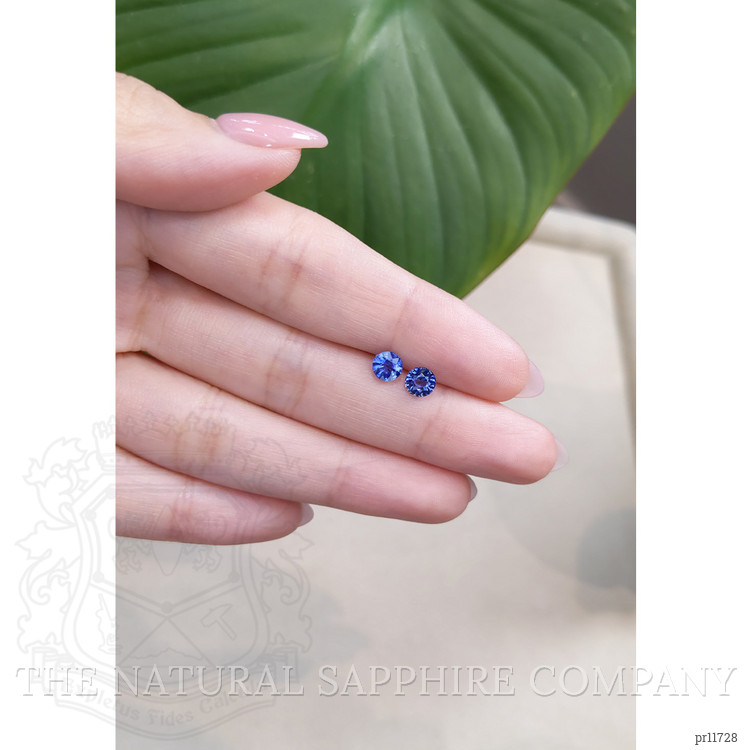 1.28 Ct.Tw. Blue Sapphire Pair from Ceylon (Sri Lanka)