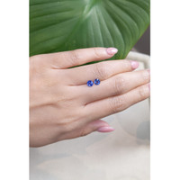 1.28&nbsp;Ct.Tw.Total Carat Weight Blue Sapphire Pair from Ceylon (Sri Lanka) Life Style