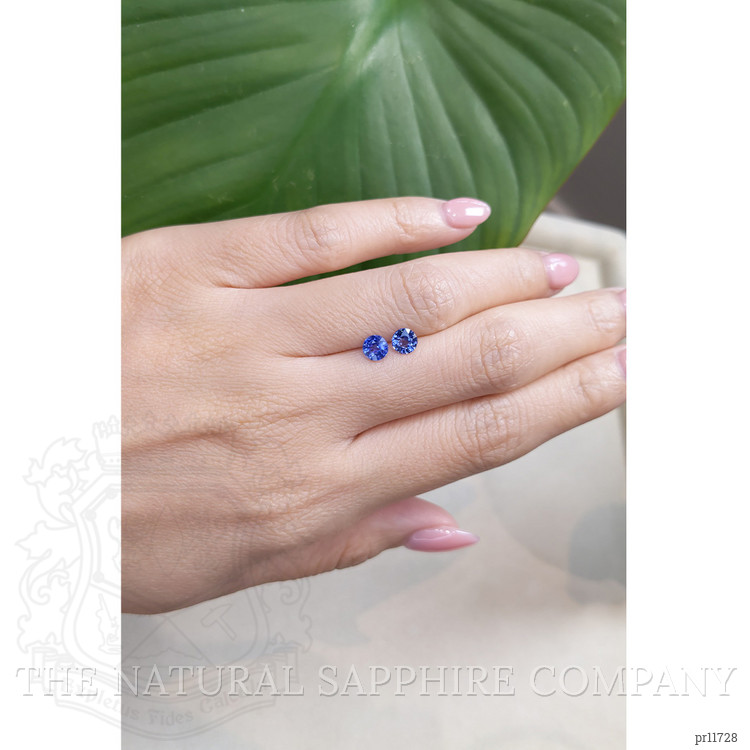 1.28 Ct.Tw. Blue Sapphire Pair from Ceylon (Sri Lanka)