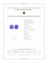 1.80 Ct.Tw.Total Carat Weight Tanzanite Pair from Tanzania Scan Report