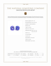 1.80 Ct.Tw.Total Carat Weight Tanzanite Pair from Tanzania Scan Report