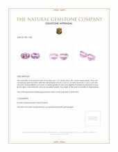 3.69&nbsp;Ct.Tw.Total Carat Weight Kunzite Pair from Afghanistan Appraisal