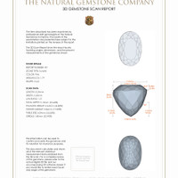 3.69 Ct.Tw.Total Carat Weight Kunzite Pair from Afghanistan 3 D Scan Report