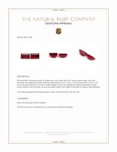 0.93 Ct.Tw.Total Carat Weight Ruby Pair from Mozambique Appraisal