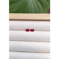 0.93 Ct.Tw.Total Carat Weight Ruby Pair from Mozambique Life Style