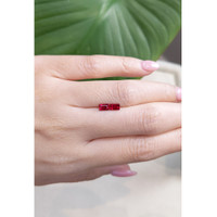 0.93 Ct.Tw.Total Carat Weight Ruby Pair from Mozambique Life Style
