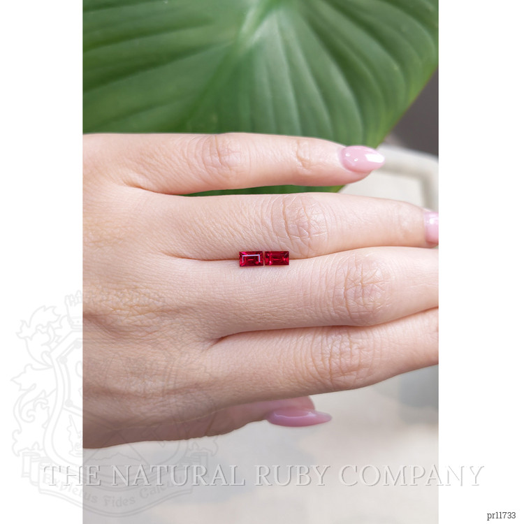 0.93 Ct.Tw. Ruby Pair from Mozambique