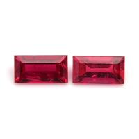 0.75 Ct.Tw.Total Carat Weight Ruby Pair from Mozambique Video