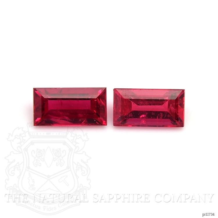 0.75 Ct.Tw. Ruby Pair from Mozambique