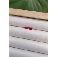 0.75&nbsp;Ct.Tw.Total Carat Weight Ruby Pair from Mozambique Life Style