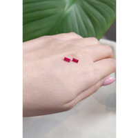0.75 Ct.Tw.Total Carat Weight Ruby Pair from Mozambique Life Style