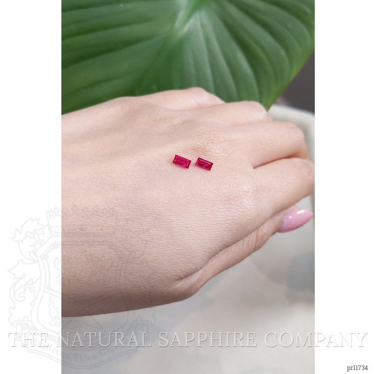 0.75 Ct.Tw. Ruby Pair from Mozambique