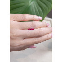 0.75 Ct.Tw.Total Carat Weight Ruby Pair from Mozambique Life Style