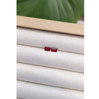 0.79&nbsp;Ct.Tw.Total Carat Weight Ruby Pair from Mozambique Life Style