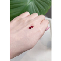 0.79 Ct.Tw.Total Carat Weight Ruby Pair from Mozambique Life Style