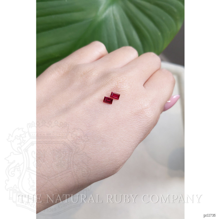 0.79 Ct.Tw. Ruby Pair from Mozambique