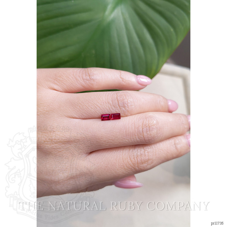 0.79 Ct.Tw. Ruby Pair from Mozambique