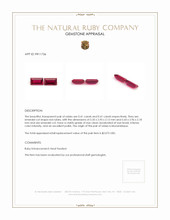 0.82 Ct.Tw.Total Carat Weight Ruby Pair from Mozambique Appraisal