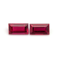 0.82 Ct.Tw.Total Carat Weight Ruby Pair from Mozambique Video