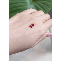 0.82 Ct.Tw.Total Carat Weight Ruby Pair from Mozambique Life Style