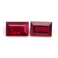 1.07 Ct.Tw.Total Carat Weight Ruby Pair from Mozambique Video