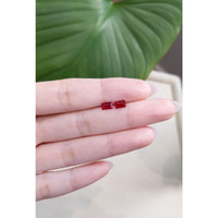 1.07 Ct.Tw.Total Carat Weight Ruby Pair from Mozambique Life Style