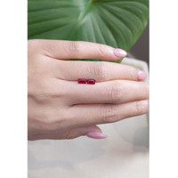 1.02 Ct.Tw.Total Carat Weight Ruby Pair from Mozambique Life Style