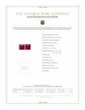 0.59 Ct.Tw.Total Carat Weight Ruby Pair from Mozambique Scan Report