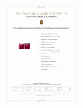 0.59 Ct.Tw.Total Carat Weight Pinkish Red Ruby Pair from Mozambique Scan Report