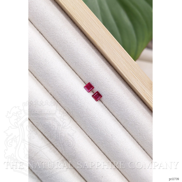 0.59 Ct.Tw. Ruby Pair from Mozambique