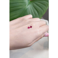 0.59 Ct.Tw.Total Carat Weight Ruby Pair from Mozambique Life Style