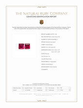 0.75 Ct.Tw.Total Carat Weight Pinkish Red Ruby Pair from Mozambique Scan Report