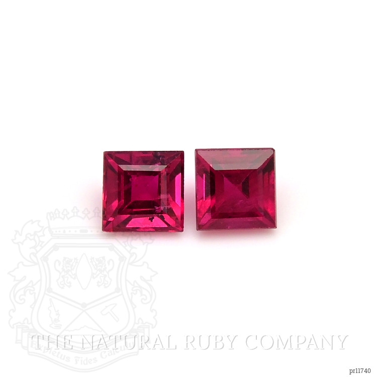 0.75 Ct.Tw. Ruby Pair from Mozambique