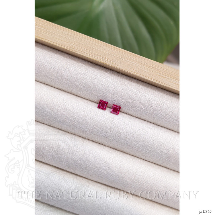 0.75 Ct.Tw. Ruby Pair from Mozambique