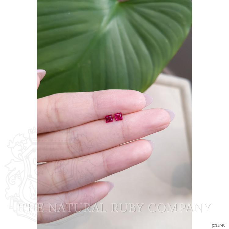 0.75 Ct.Tw. Ruby Pair from Mozambique