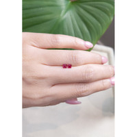 0.53 Ct.Tw.Total Carat Weight Ruby Pair from Mozambique Life Style