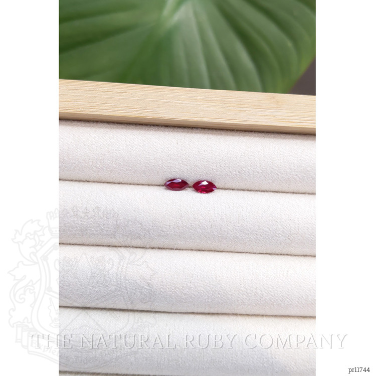 0.69 Ct.Tw. Ruby Pair from Mozambique