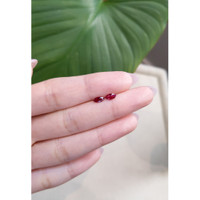 0.69 Ct.Tw.Total Carat Weight Ruby Pair from Mozambique Life Style