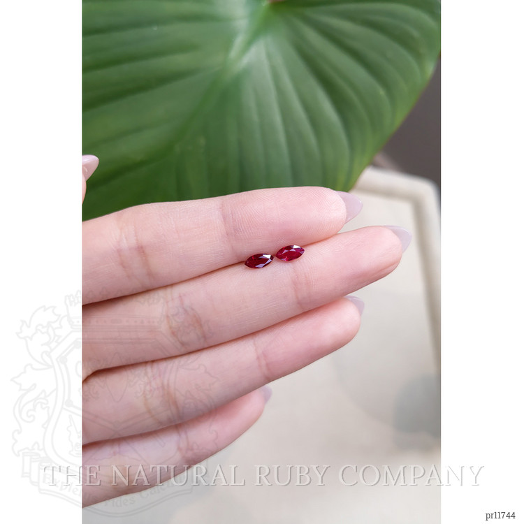 0.69 Ct.Tw. Ruby Pair from Mozambique