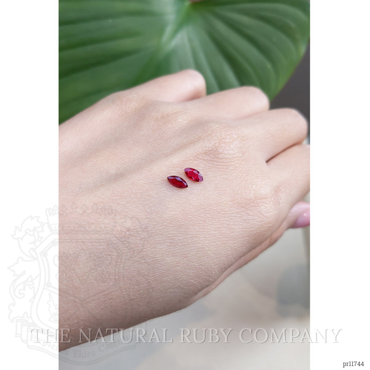 0.69 Ct.Tw. Ruby Pair from Mozambique