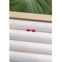 0.54&nbsp;Ct.Tw.Total Carat Weight Ruby Pair from Mozambique Life Style