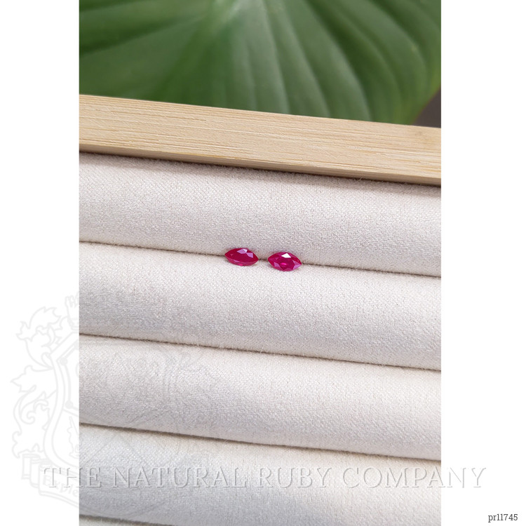 0.54 Ct.Tw. Ruby Pair from Mozambique