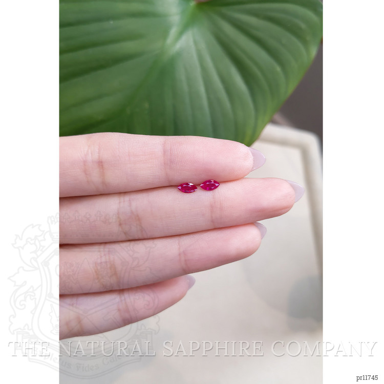 0.54 Ct.Tw. Ruby Pair from Mozambique