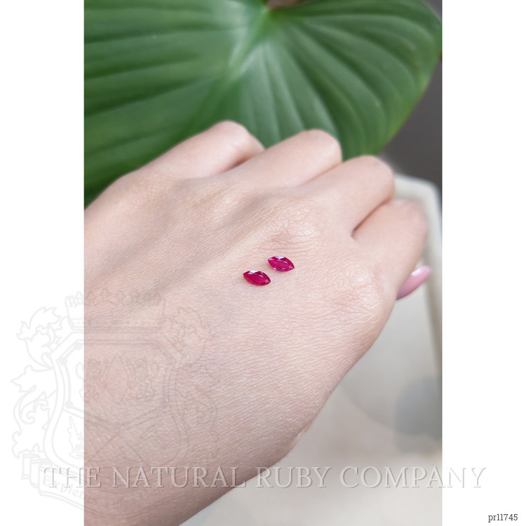 0.54 Ct.Tw. Ruby Pair from Mozambique