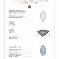 0.54 Ct.Tw.Total Carat Weight Ruby Pair from Mozambique 3 D Scan Report
