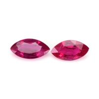 0.73 Ct.Tw.Total Carat Weight Ruby Pair from Mozambique Video