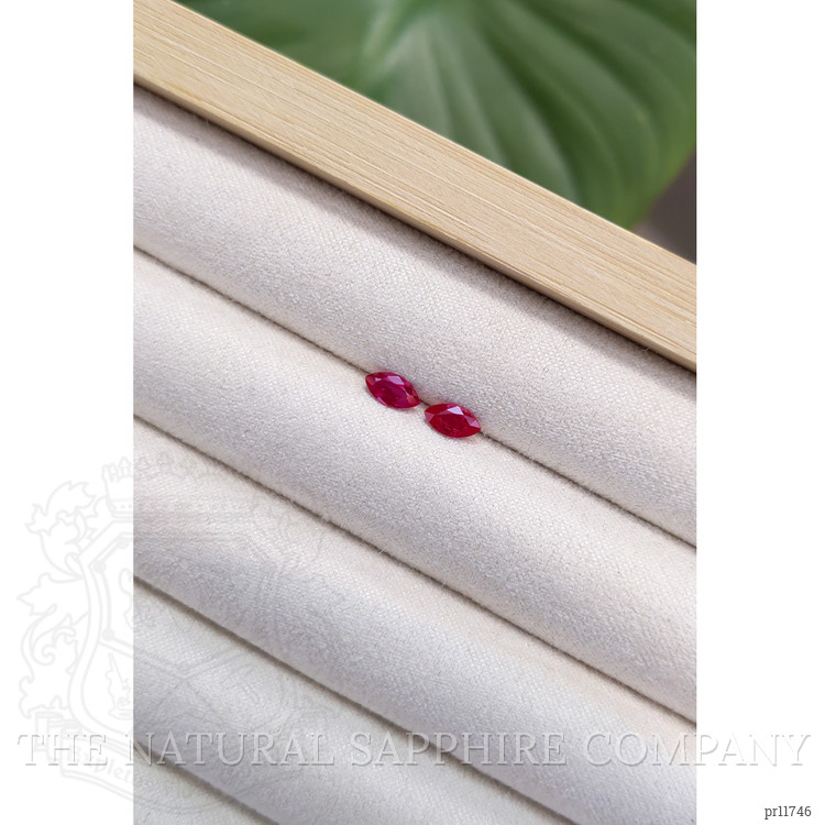 0.73 Ct.Tw. Ruby Pair from Mozambique