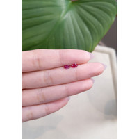 0.73&nbsp;Ct.Tw.Total Carat Weight Ruby Pair from Mozambique Life Style